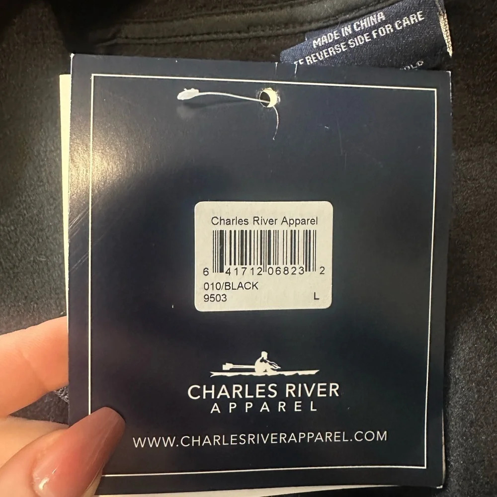 Charles River Apparel® 9503 Men's Ridgeline Fleece Vest size Large #1233 - Picture 10 of 11